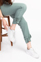 Women's Genuine Leather Stone Embellished Comfortable Anatomical Sole Shoes - 4