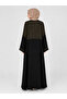 Stone Embellished Thin Chiffon Summer Robe - 2