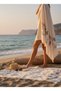 Large Size Muslin Beach Towel - 100% Cotton Quick-Drying Soft Textured XL Towel Peshtemal - 5