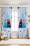 Frozen Friendship Patterned Children's Baby Room Background Curtain (Single Panel Pricing) - 2
