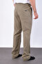Men's Baggy Fit Linen Fabric Elastic Waist Comfortable Cut Pants - 4
