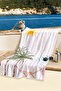 Tropical Striped Palm Sun Beach Towel-Bohemian Pink White Marine Quick Dry Microfiber Towel - 6