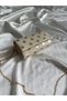 Caen Model Women's Hand and Shoulder Bag, Evening Dress Bag, Engagement, Wedding Bag Cream Silver Polka Dot - 2