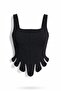 Black Sectioned Underwire Bustier 8510