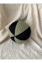 Handmade Dual Color Plush Toy Ball - Soft Playmate (19 cm) Green - Black - 2