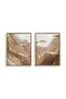 Gilded Dunes Set of 2 Islamic Wall Art | Framed Canvas Print | Arabic Calligraphy Decor for Living Room, Bedroom, Office & Gift - 3