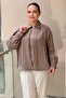 Front Pleated Detailed Zippered Advertized Sleeve Lined Bomber Jacket