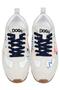 Women's vegan leather beige sneakers - azur design - 2