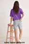 Women's Oversize Plain Unprinted T-Shirt Short Sleeve Summer Crew Neck - 3