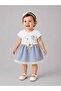 Lined Baby Girl Short Sleeve Dress with Elasticated Cuff Ends - 2