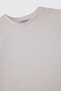 Baby Boy Short Sleeve Ecru T-Shirt - 3