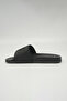 Seth Women's Slip-On Comfortable Casual Everyday Slide Sandals - Black - 3