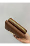 Cross-Covered Tan Leather Women's Wallet with Gold Detail - 4
