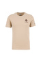 Cs0481 Csc m Stacked Gem Ss Tee Light Brown O Neck Regular Fit Plain Men's T-Shirt