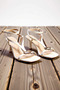 Women's Patent Leather Square Toe Thin Heeled Sandals with Gold Heart Detail, Buckle Cross Strap, Casual Comfortable