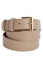 Women's 3 cm 3-piece set black-beige-brown belt - 2