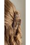 Women's Bone Patterned Oversized Hair Clip Clasp Barrette Transparent Glitter Hair Accessory Jewelry Gem 8 cm - 7