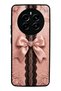 Realme 12 Glossy Phone Case with Pink Lace Bow Design