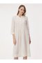 Rochie midi crem de damă - 2