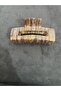 Women's Bone Patterned Oversized Hair Clip Clasp Barrette Transparent Glitter Hair Accessory Jewelry Gem 8 cm - 6