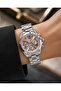 Women's Wristwatch Silver Color Pink Dial Casual and Stylish Combination Gift Boxed - 3