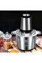 Food Processor And Vegetable Chopper 3.5L Capacity 6 Stainless Steel Blades 2000W Copper Motor - 2