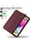 Smart Trifold Tablet Case Compatible with iPad 11" (2025) - Slim PU Leather Protective Stand Cover with Built-in Apple Pencil Holder, Storage Adapter Slot & Auto Sleep/Wake Feature - 3