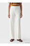 Ecru Women's Elastic Waist Trousers - 2