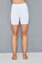 6 Pcs White Combed Cotton 95% Cotton 5% Lycra Comfortable Above Knee Shorts Leggings, Women's Short Leggings, Combed Cotton Leggings, Leggings, Soft Shorts Leggings, Summer Leggings, Cotton Leggings, Plus Size Leggings - 5