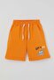 Boy's Shorts Set with Retro Car Print, Ages 1.5-5, Cream - 3