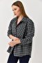Women's Plaid Shirt Khaki - 3