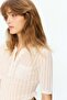 Pointelle-knit polo shirt - 4