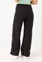 Yüksel High Waist Stitching Detailed Sporty and Stylish Lycra Knitted Trousers Black - 5