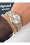 Steel Cord Calendar Model 2 Year Warranty 3 Atm Waterproof Women's Wristwatch + Bracelet Gift - 2