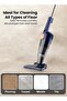 Vacuum Cleaner, Light Weight Handheld, 15kPa Suction, Three Brush Heads, Triple Filtration, 1.2L Dust Cup - 5