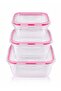 vexa pro 3PCS Airtight Food Storage Containers Set Plastic Kitchen Storage Box Food Container with Lock Lid