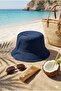 Navy Blue Bucket Hat Fisherman Hat Bucket Hat - 3