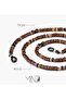 Bruno Unisex Eyewear Chain, Beaded Eyewear Chain, with Onyx & Wood, Handmade Adjustable Jewelry - 7