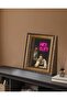 Gold Framed Vintage Funny Bathroom Canvas Wall Art (60x80 cm) - 2