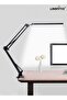 LED Desk Lamp, Adjustable Swing Arm Lamp with Clamp, Eye-Caring Reading Light, 10 Brightness Levels, 3 Lighting Modes, Memory Function Lamps for Home Office