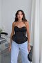 Black Underwire Satin Blouse - 3