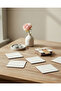 Set of 12 Wooden Square Coasters - Decorative Coffee Presentation (10X10 cm) - 3