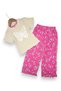 Girl's Summer Muslin Trousers and Butterfly Embroidered T-Shirt 2-Piece Set, Sizes 2-14 Years - 3