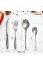BERAM Silver Shine Steel Cutlery Set, Stainless Steel Flatware Set, 18/10 Grade, Kitchen Utensils Set, Tableware Set - 5