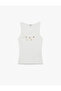 X Şahika Ercümen - Cotton Shell Detailed U-Neck Tank Top Blouse - 6