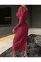Rochie midi fuchsia, S - 4