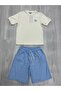 Boy's Striped Shorts Summer Cool Set - 3