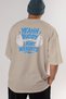 Yeah Buddy Gym Oversize Back Printed Beige T-Shirt 100% Cotton Streetwear Premium Comfortable Fit - 6
