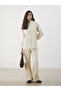 Ecru Oversize Poplin Women's Shirt Tunic - 2