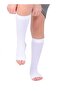 White Short Anti-Embolism Medical Compression Socks – Open Toe – Foot, Ankle & Calf Support – Sizes S–XXL – Unisex